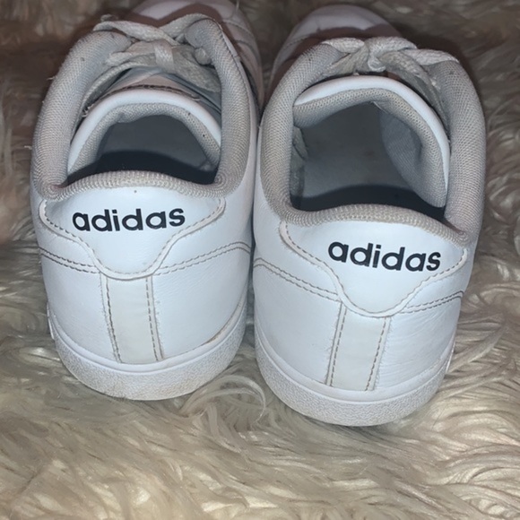 Adidas Grand Court Sneakers White w/ Black Stripes Unisex Mens Size 7 Womens 9 - Picture 3 of 16